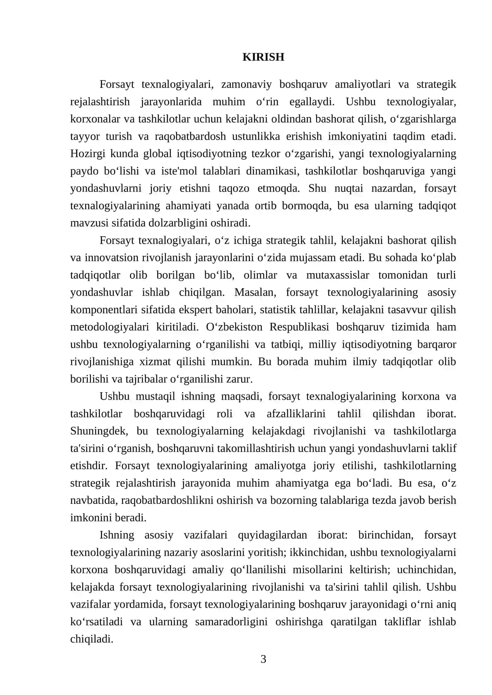 Forsayt texnalogiyasining asosiy korxona va tashkilotlar boshqaruvidagi tasiri 3