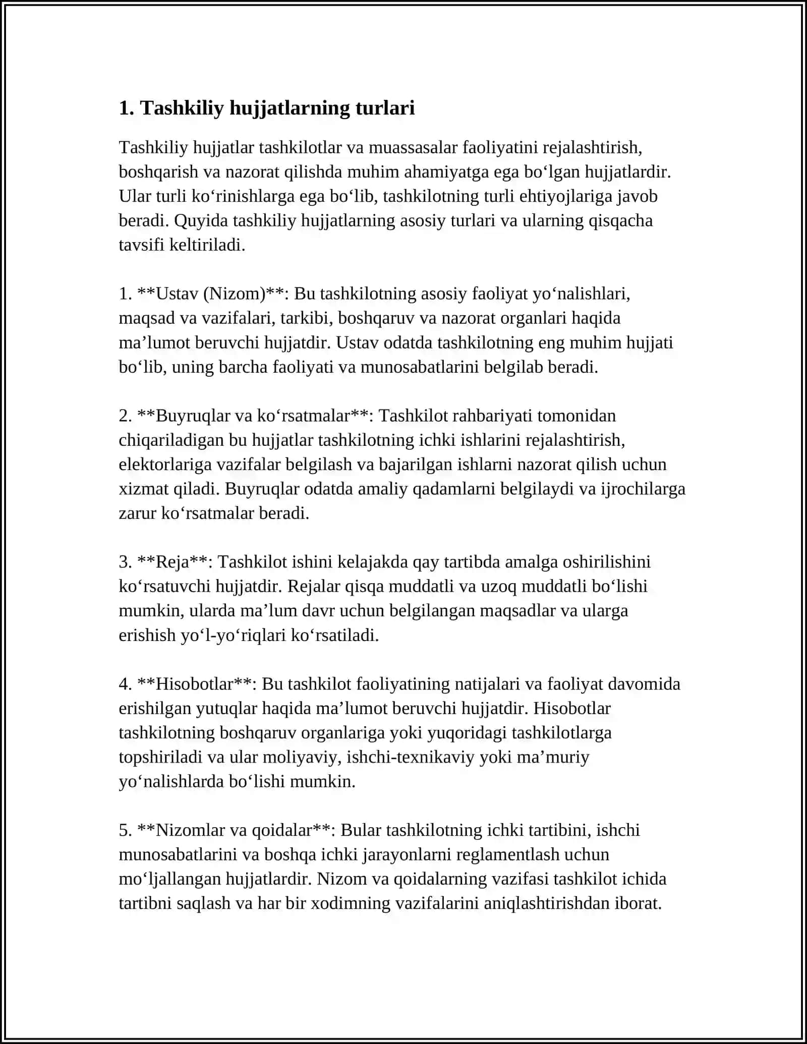 TASHKILIY HUJJATLAR VA ULARNI RASMIYLASHTIRISH 3