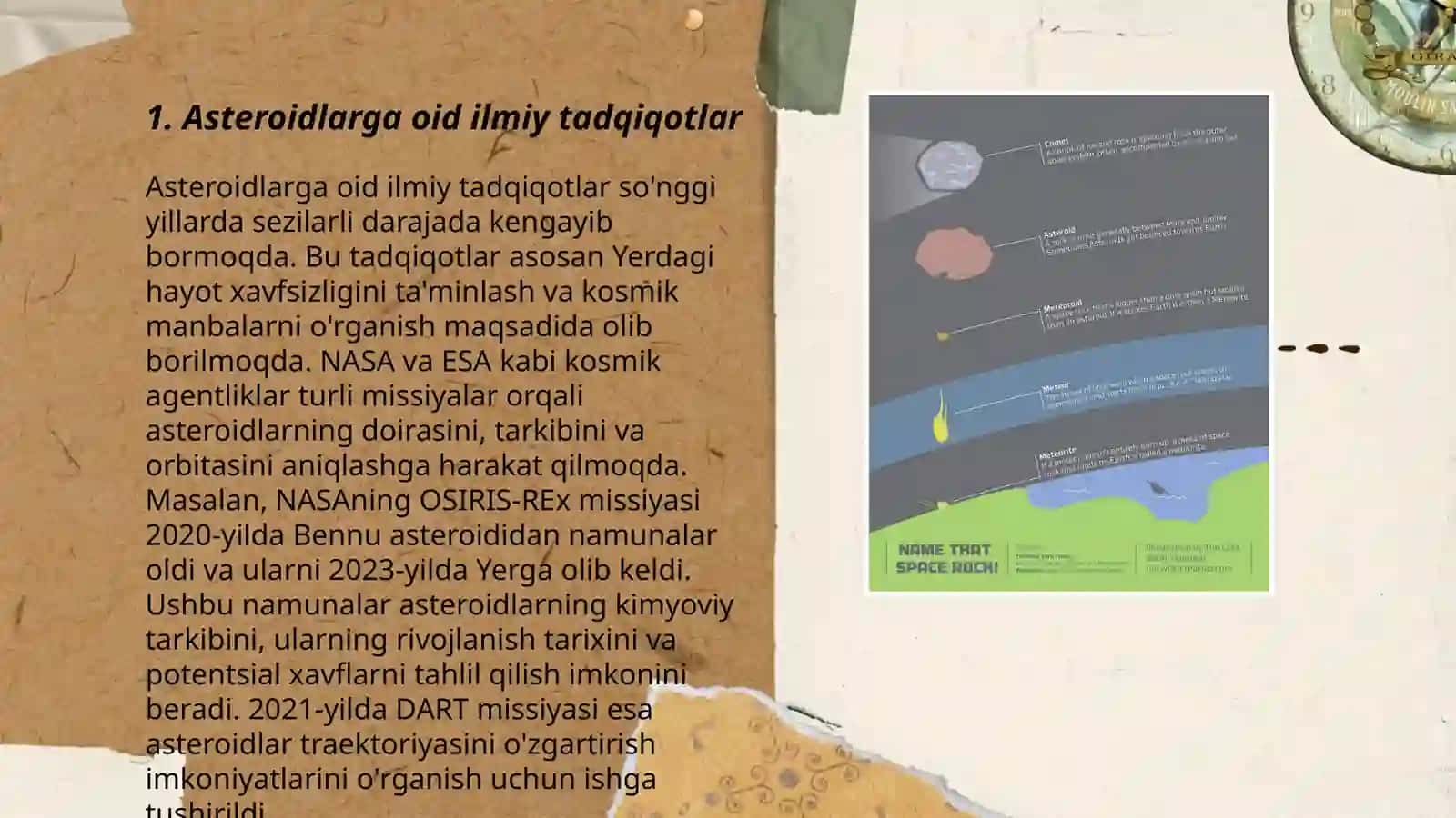 Asteroidlar, Meteoritlar, Kometalar 3
