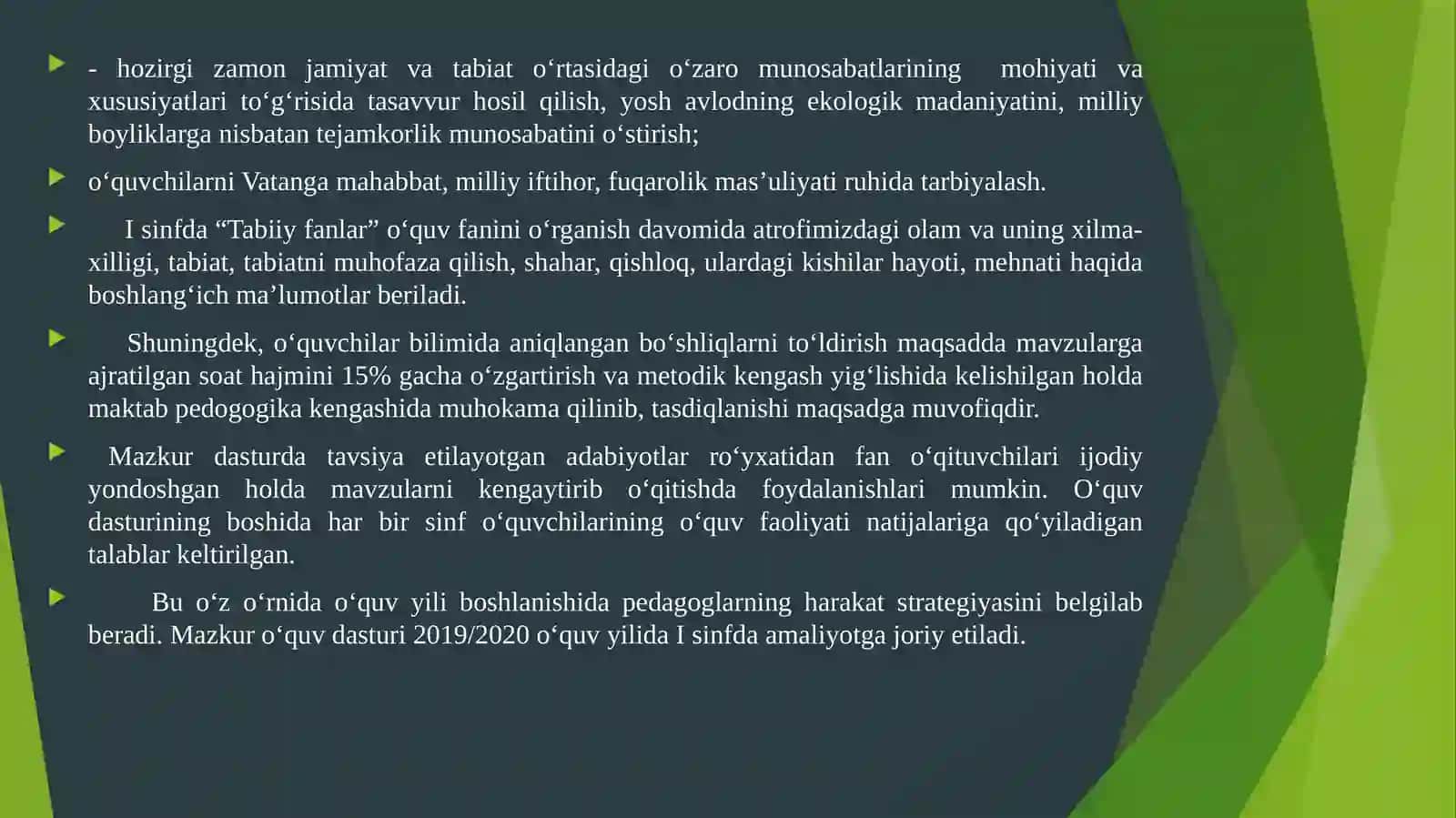 1-2sinf “boshlang’ich ta’lim tabiiy fanlari” darsliklari bilan tanishish va tahlil qilish 3