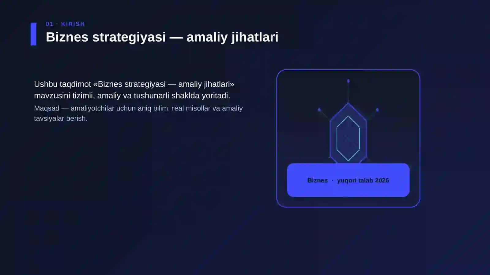 Biznes strategiyasi — amaliy jihatlari 3