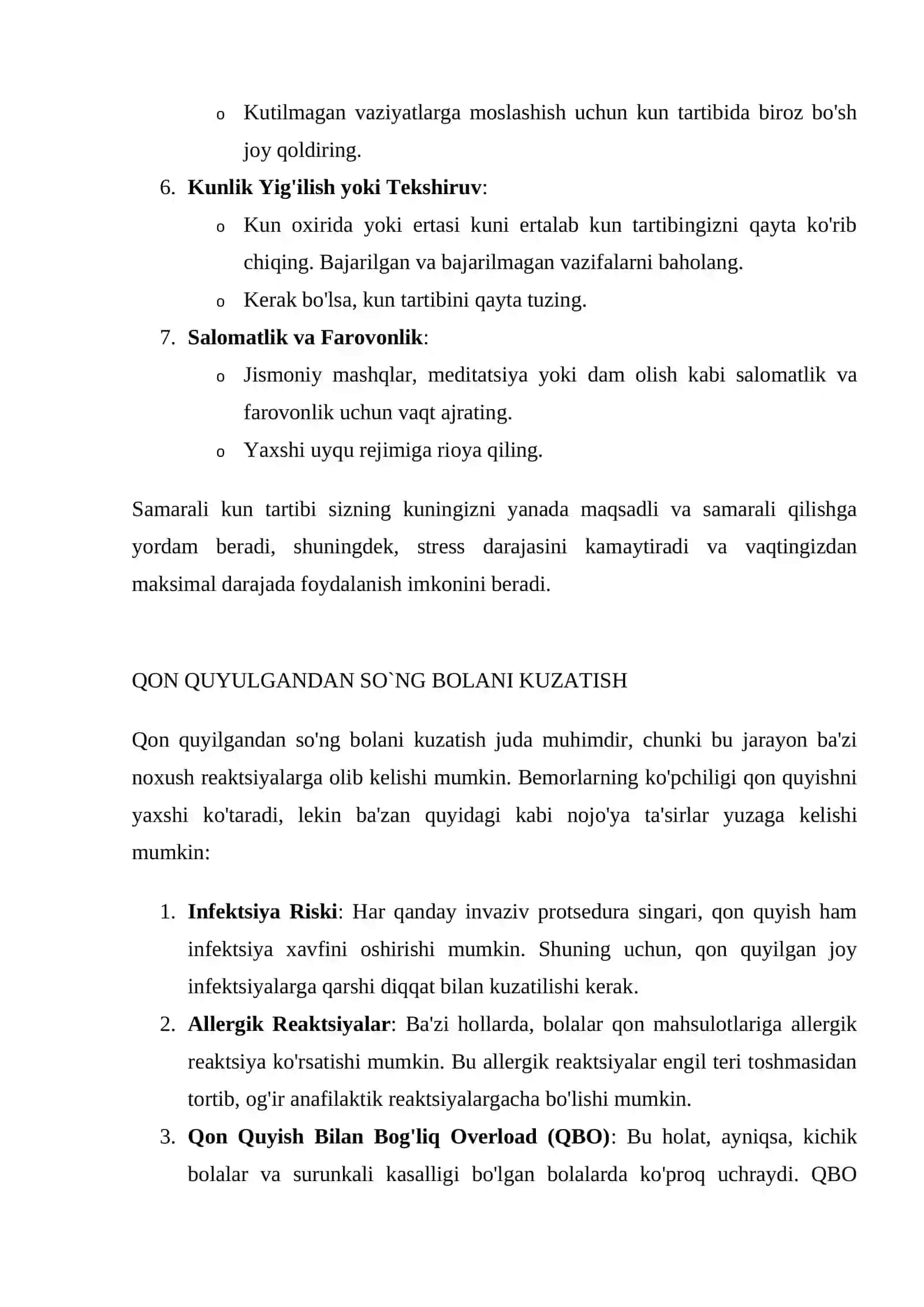 Bemor bolani ko'zdan kechirish va umumiy qon tahlilining natijalarini olash 3