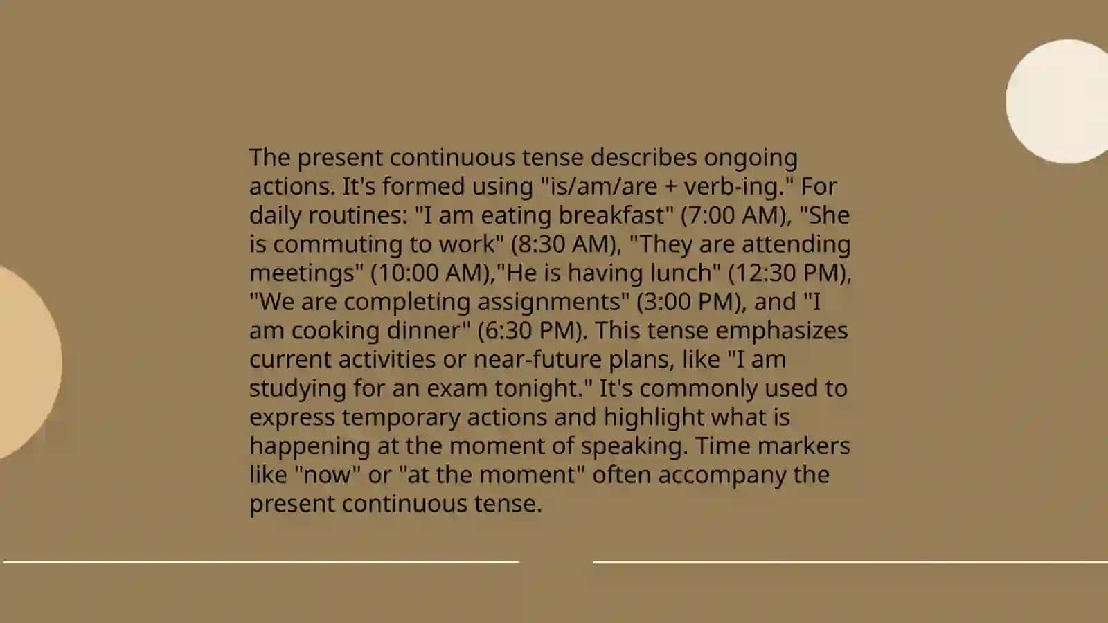 Present continuous 3