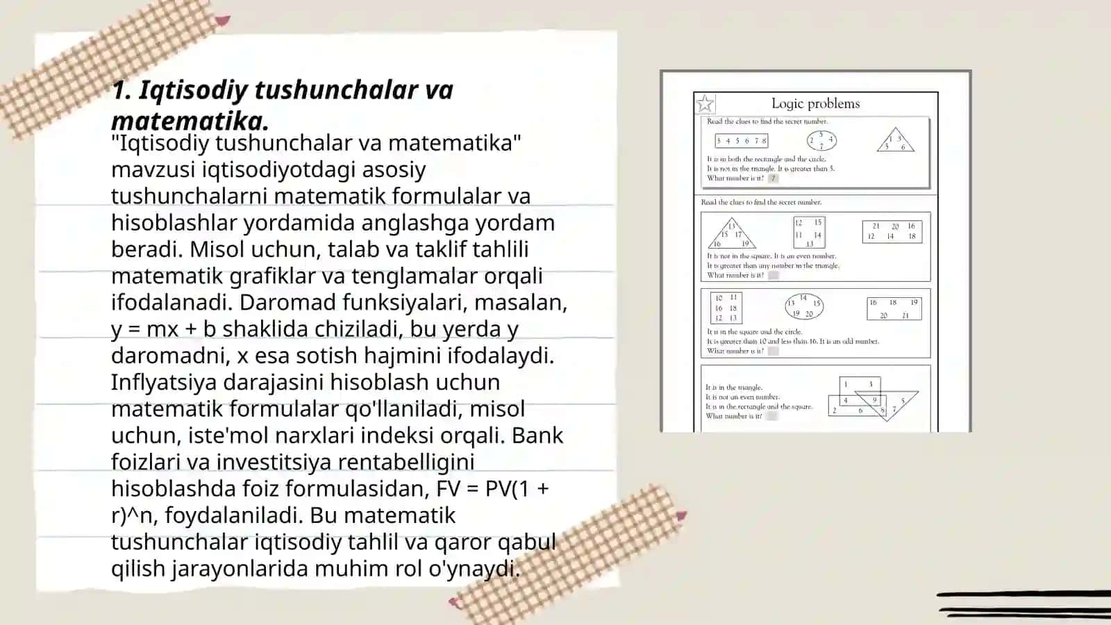 Iqtisodiy mazmundagi masala yechish- Boshlanğich sinf õquvchilarida mantiqiy fikrlashni shakllantirjshning vositasi sifatida 3