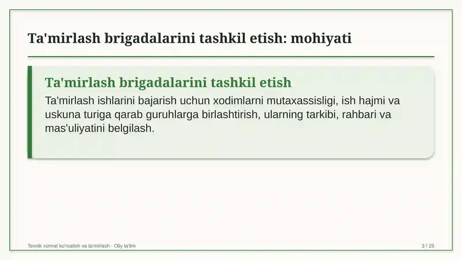 qorako'lchilikda ta'mirlash brigadalarini tashkil etish 8945 3