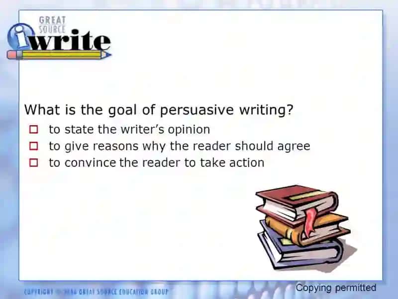Persuasive Writing 3