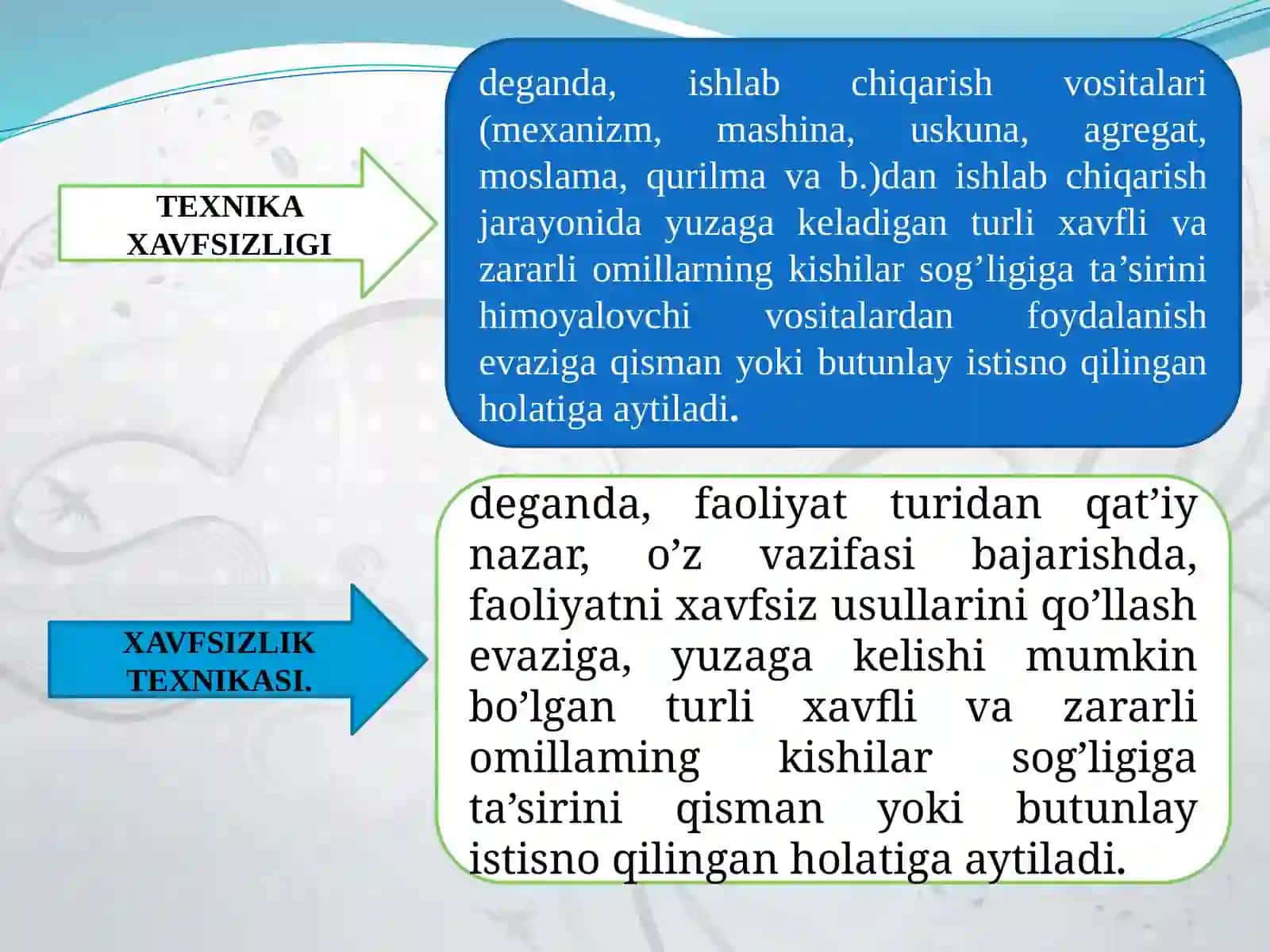 Ishlovchilarning mehnat xavsizligi 3