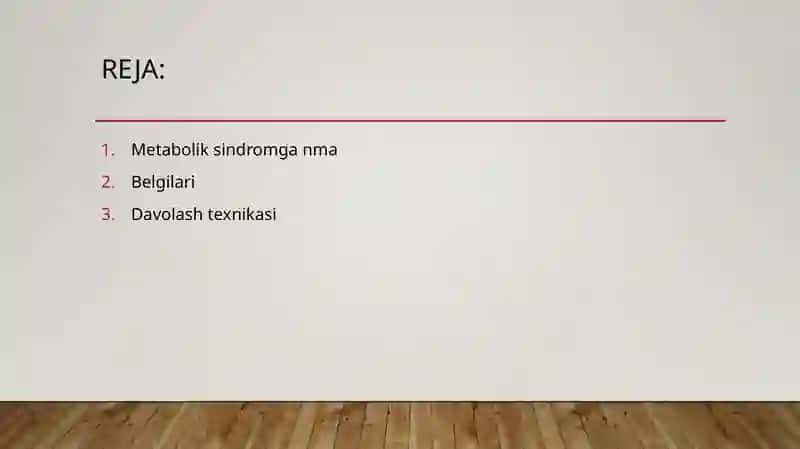 Metabolik sindrom belgilarini va vojlanishini tahlil qilish 3