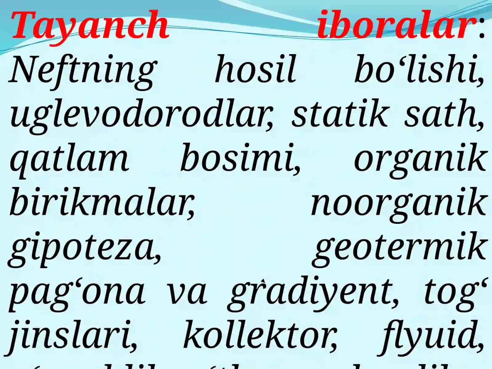 Neft, gaz va qatlam suvlarining fizik-kimyoviy xossalari 3