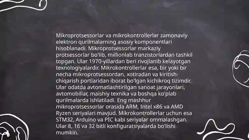 mikroprosserlar va mikrokontrollerlar 3