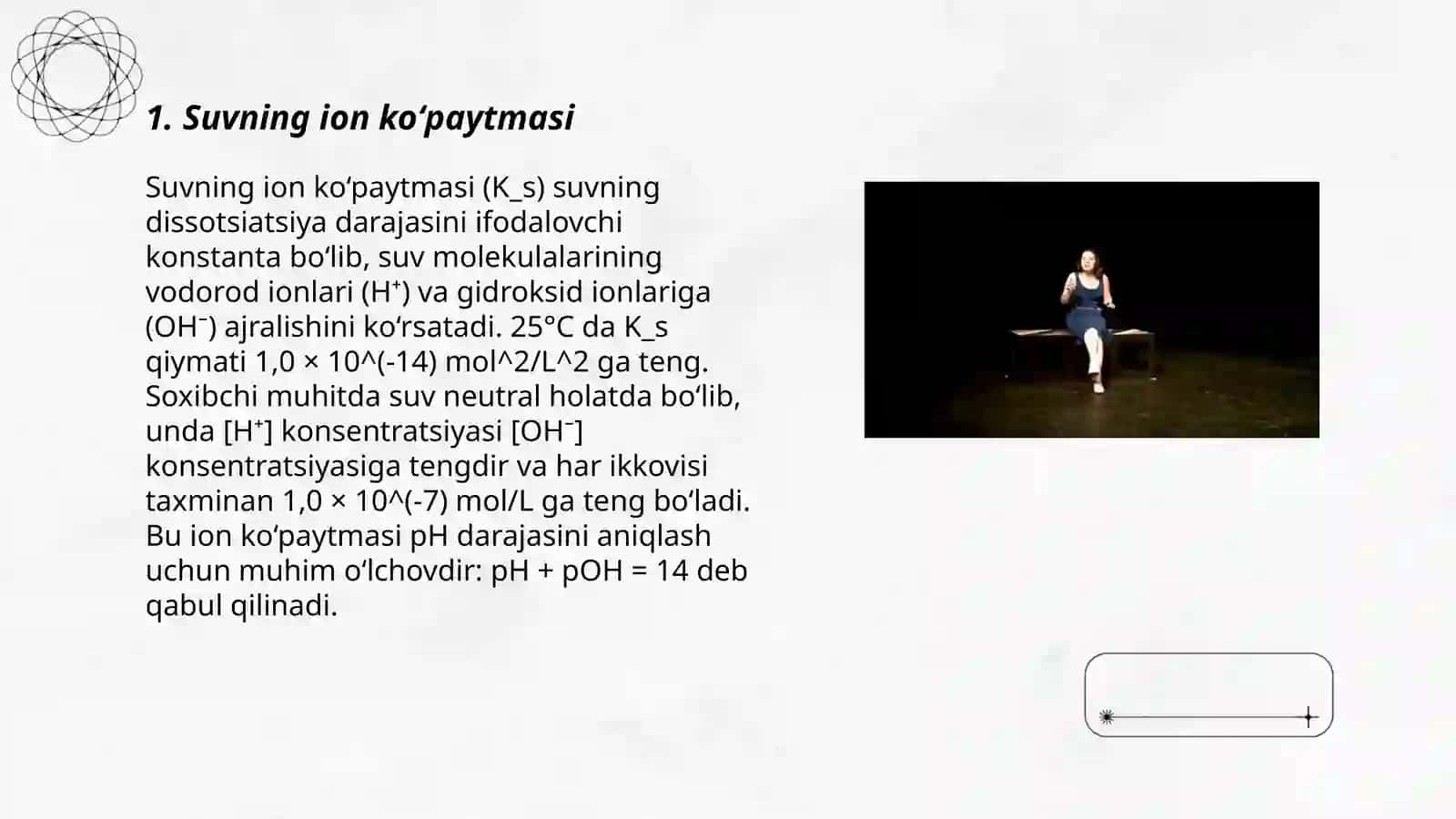 Suvning ion koʻpaytmasi 3