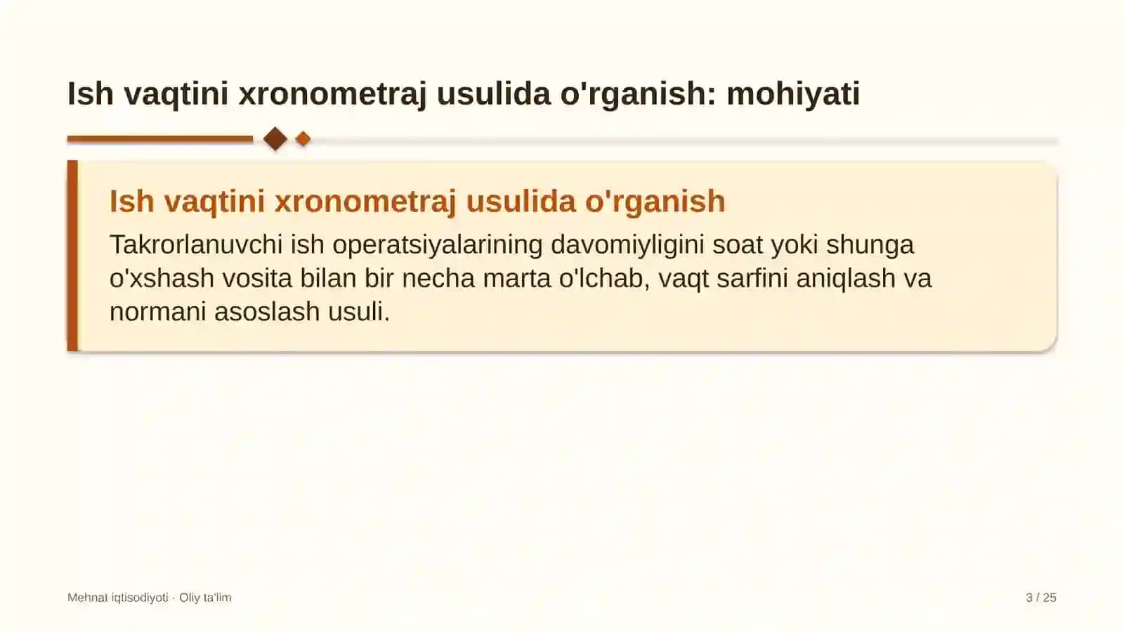 qishloq vrachlik punktlarida ish vaqtini xronometraj usulida o'rganish 8503 3