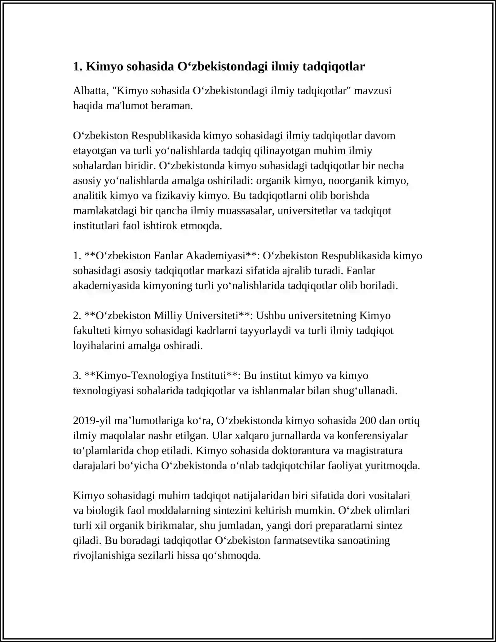 KIMYO FANINI RIVOJLANTIRISHDA ÒZ HISSASINI QÒSHGAN ÒZBEKISTON 3