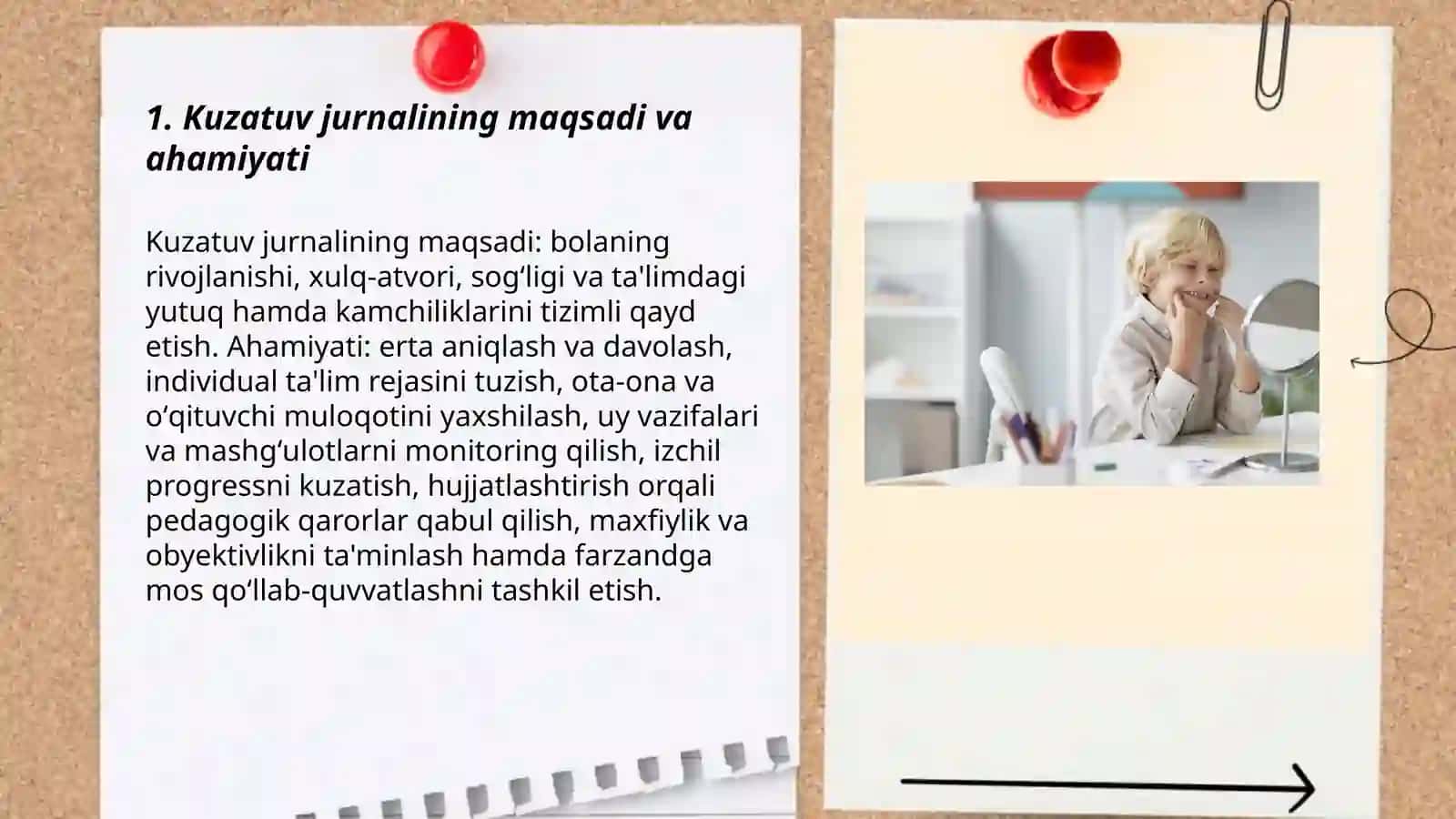 Kuzatuv jurnallarini yuritish 3