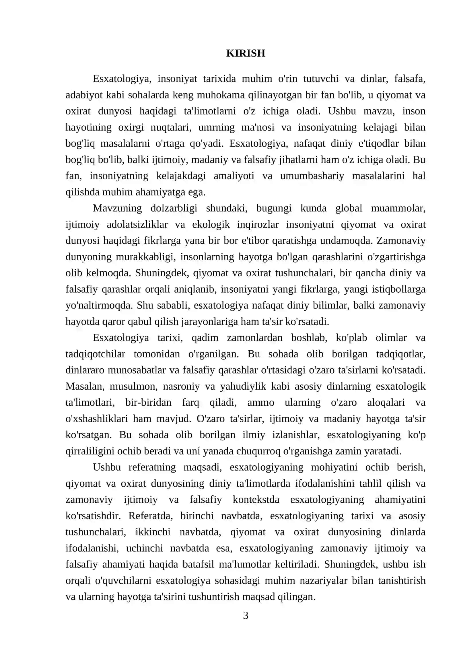 Esxatologiyaning mohiyati: qiyomat va oxirat dunyosi 3