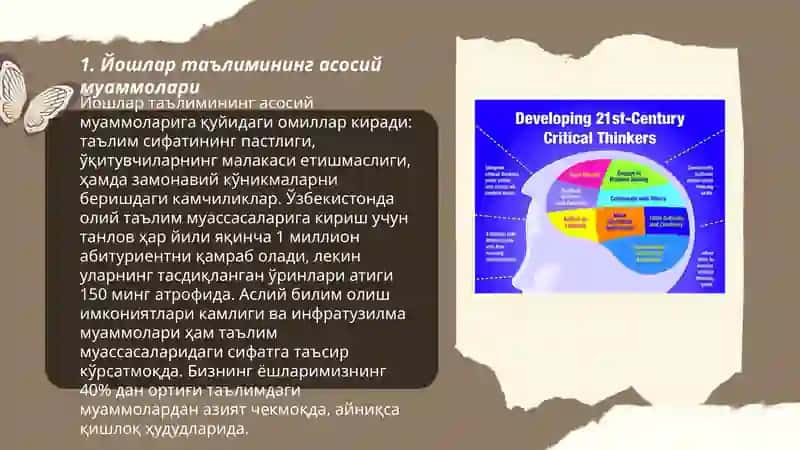 йошлар талим тарбияси муаммоларини такдик етишнинг илмий педагогик методлари 3