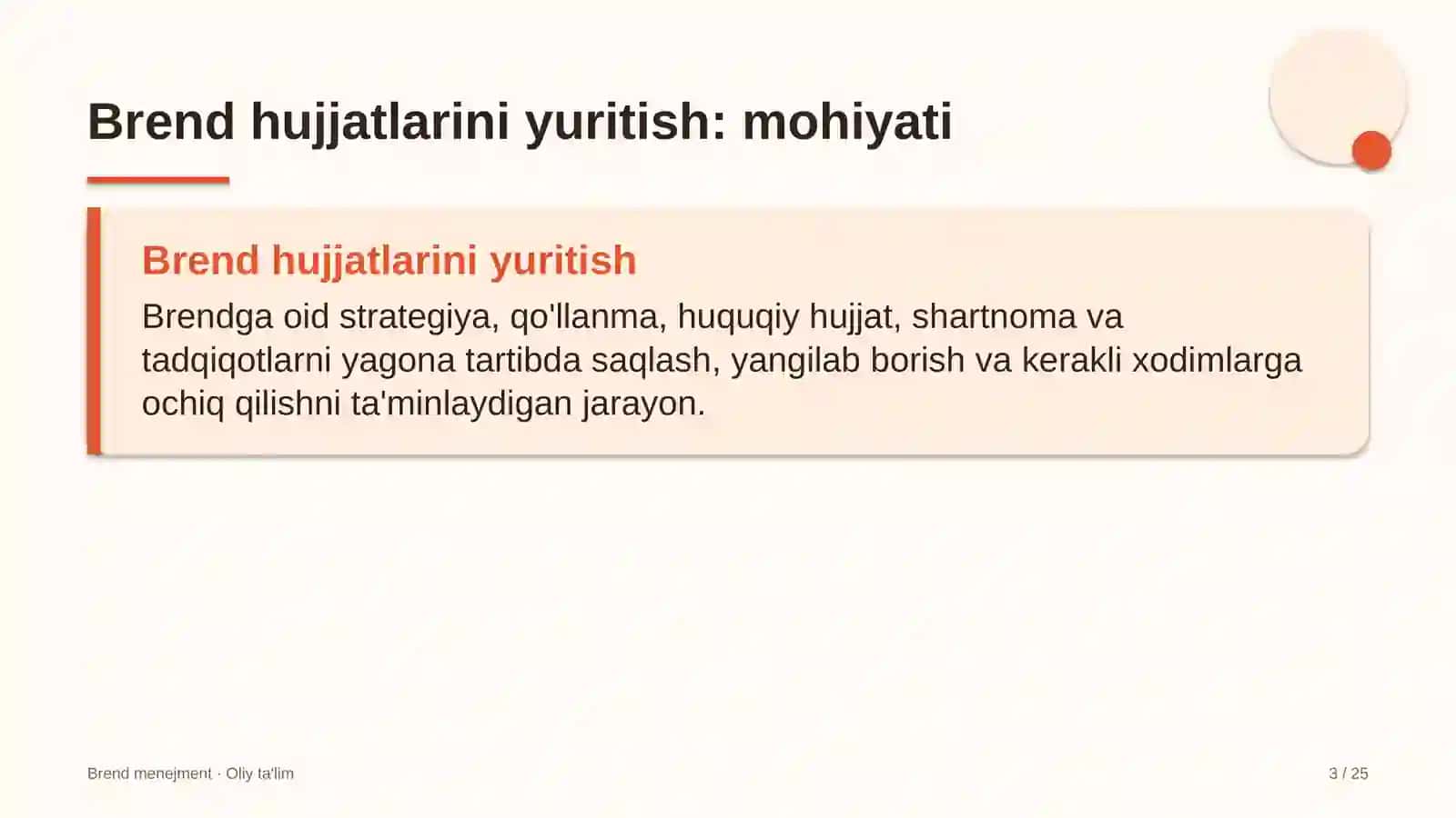 Choyxonalarda brend hujjatlarini yuritish 3