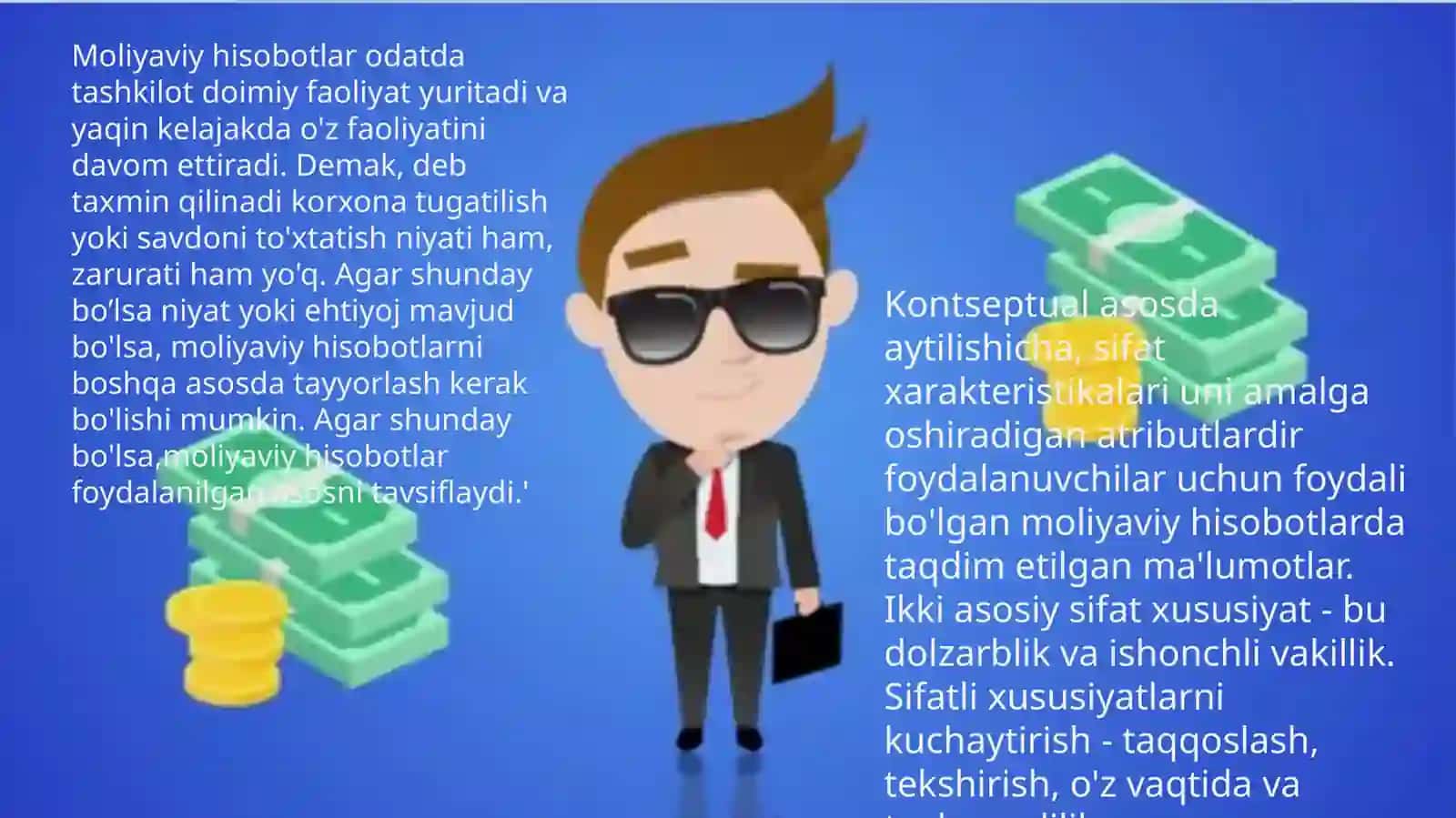 FINANCIAL ACCOUNTING MOLIYAVIY AXBOROTNING SIFAT BO’YICHA XUSUSIYATLARI 3