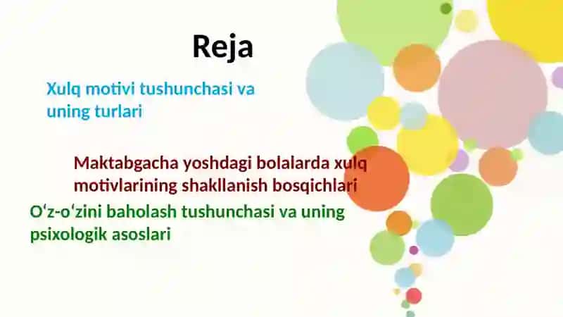 Maktabgacha yoshdagi bolalarda xulq motivlarining rivojlanishi va oʻziga baho berishi shakllanishi 3