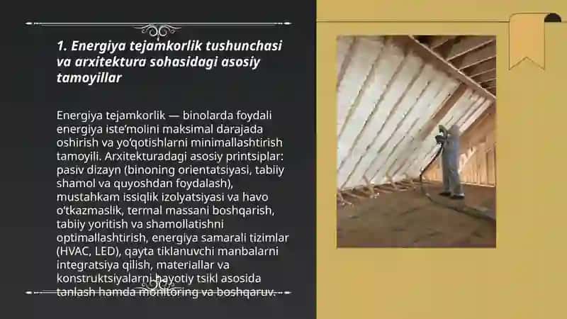 Arxitekturada energiya tejamkorlik: innovatsion yondashuvlar va amaliy tajribalar 3