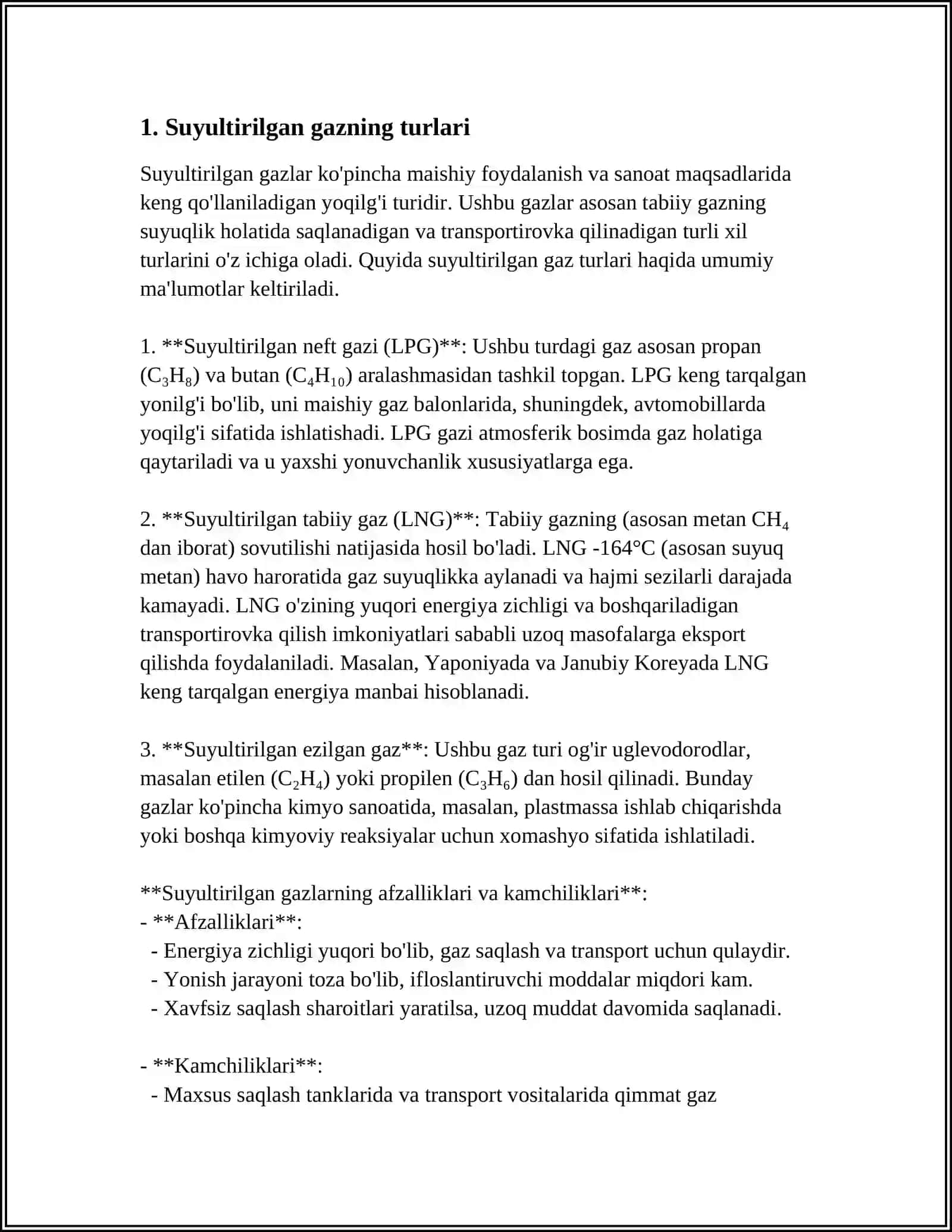 SUYULTIRILGAN GAZNI TASNIFI 3