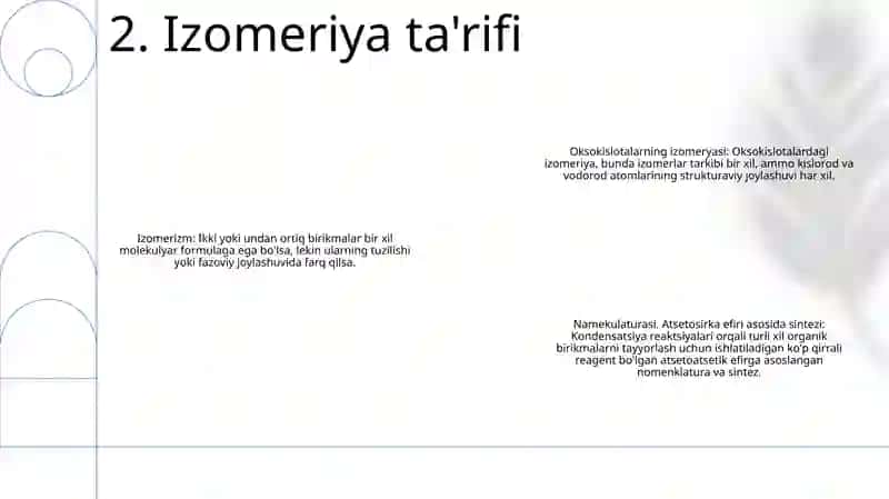 Oksokilotalarning Izomeryasi, Namekulaturasi.Atsetosirka Efiri Asosida Sintezlar 3