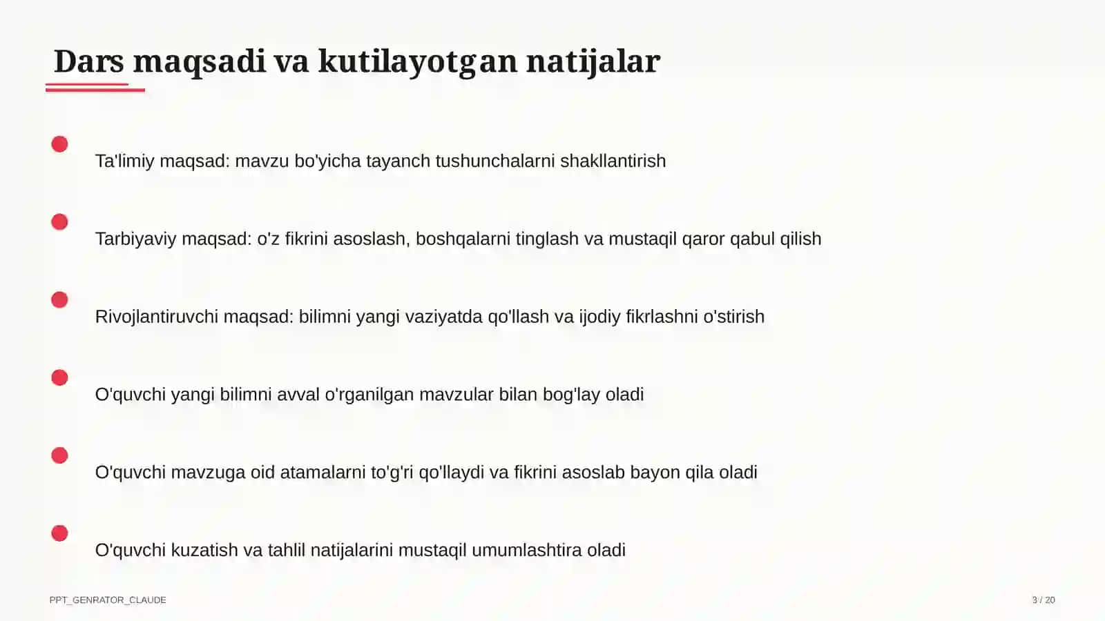 Matn muharriri: Word dasturida hujjat yaratish (6-sinf) 3