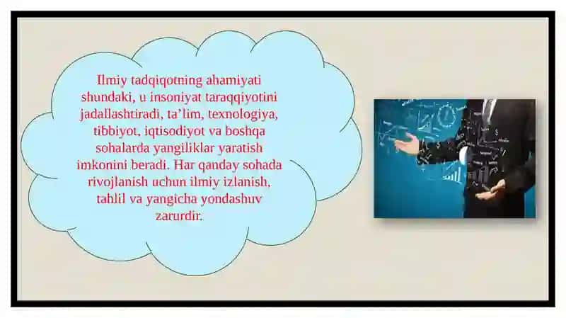 Ilmiy tadqiqotni tashkil etish va olib borish asoslari. Ilmiy tadqiqot ishining tuzilishi. 3