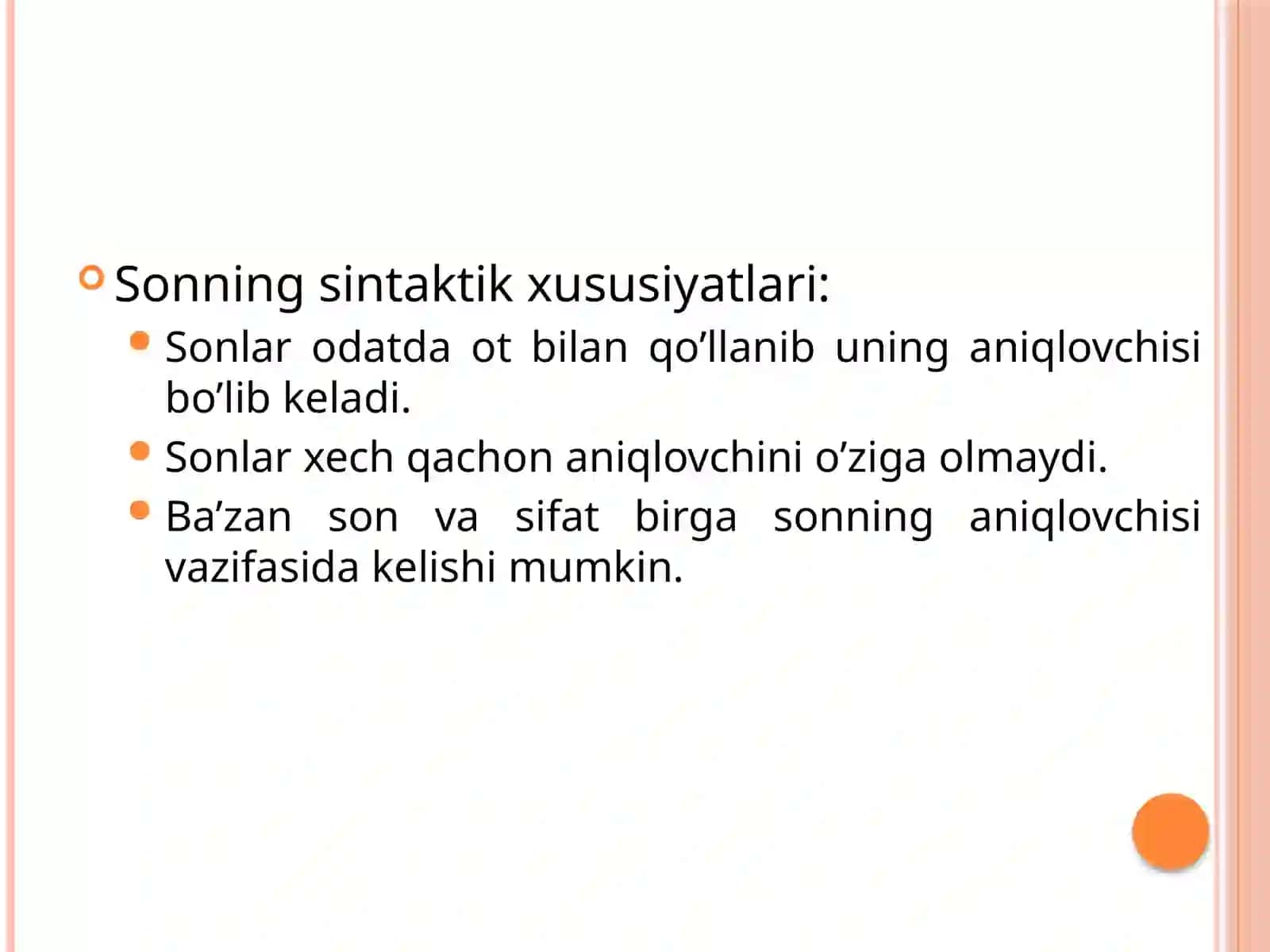 Sonning ma'nоturlari 3