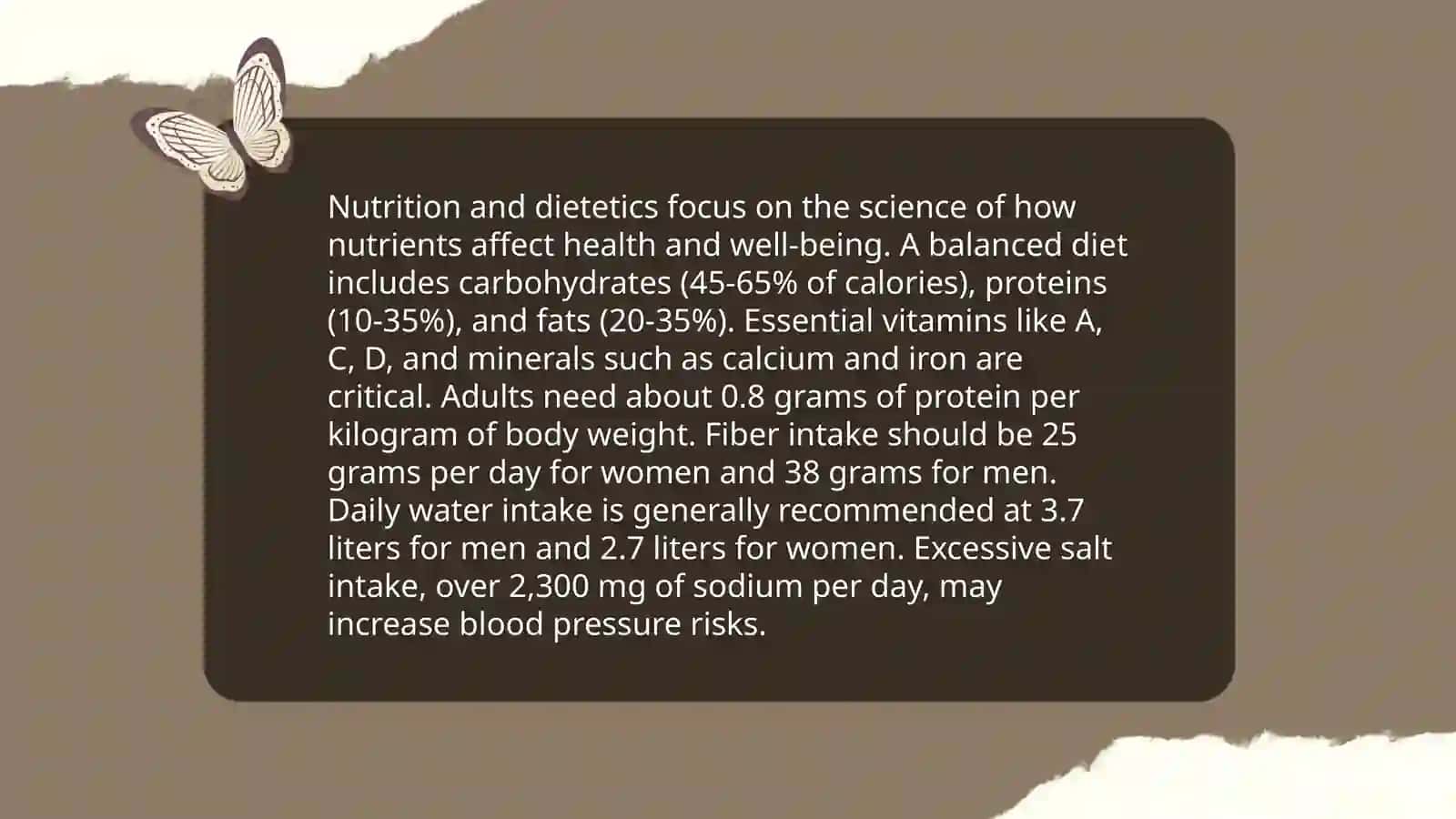 Nutrition and Dietetics 3