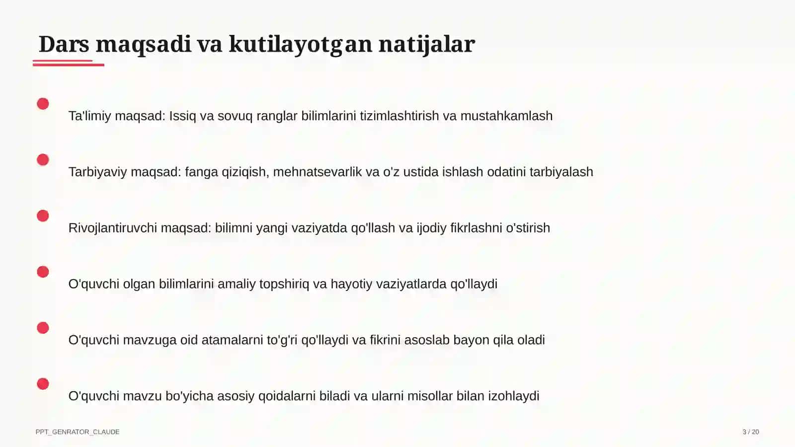 Issiq va sovuq ranglar (2-sinf) 3