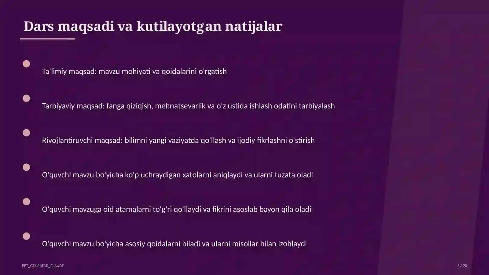 Formativ baholash: o'quvchiga samarali fikr-mulohaza (feedback) berish usullari 3