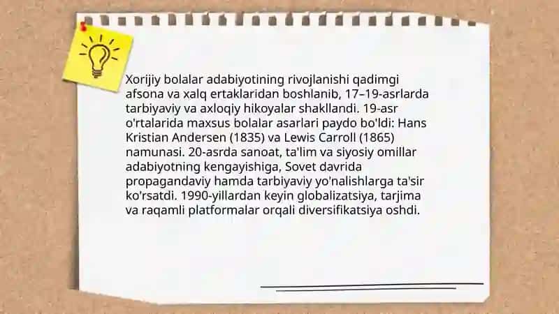 Xorijiy bolalar adabiyoti 3