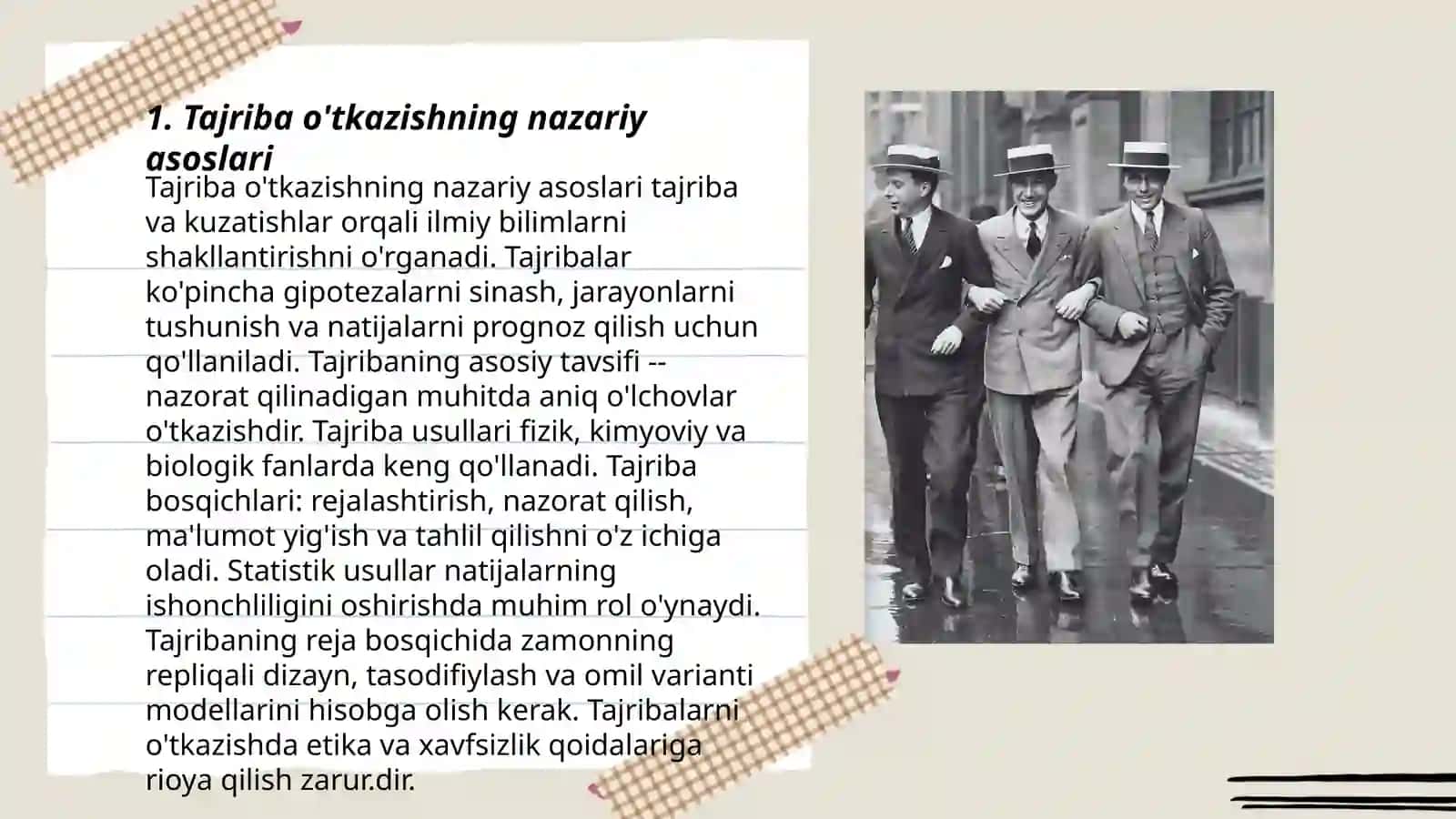 EKSPEMENT O'TKAZISH EKSPREMEN TADBIR UNING SHAXSI VA FAOLIYATI 3
