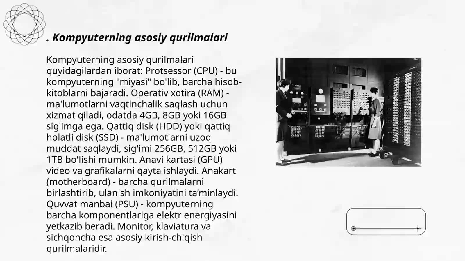 Kompyuterning texnik ta'minoti 3