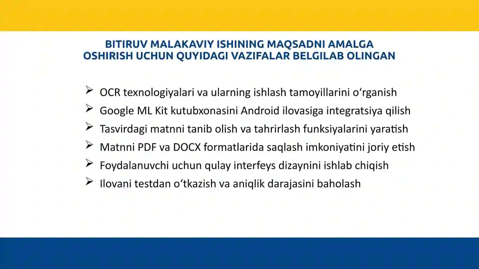 Bitiruv Malakaviy Ishi 3