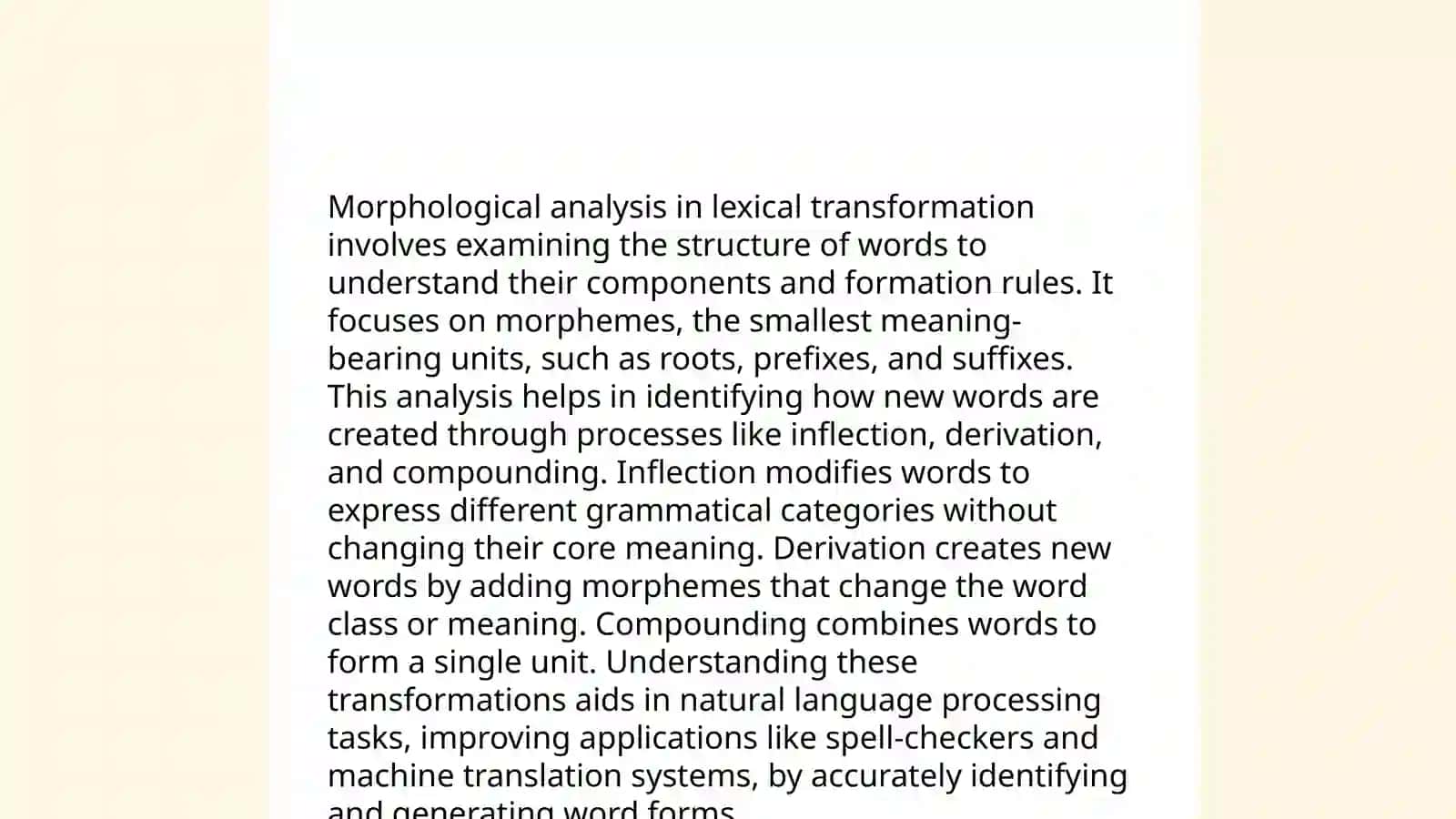 Lexical transformation 3