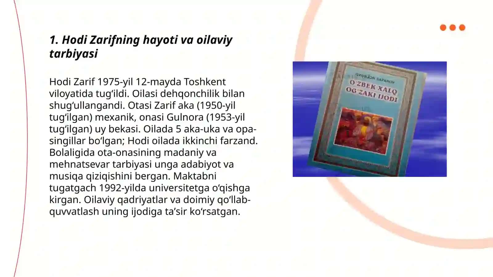 Hodi Zarif hayoti va ijodiy faoliyati 3