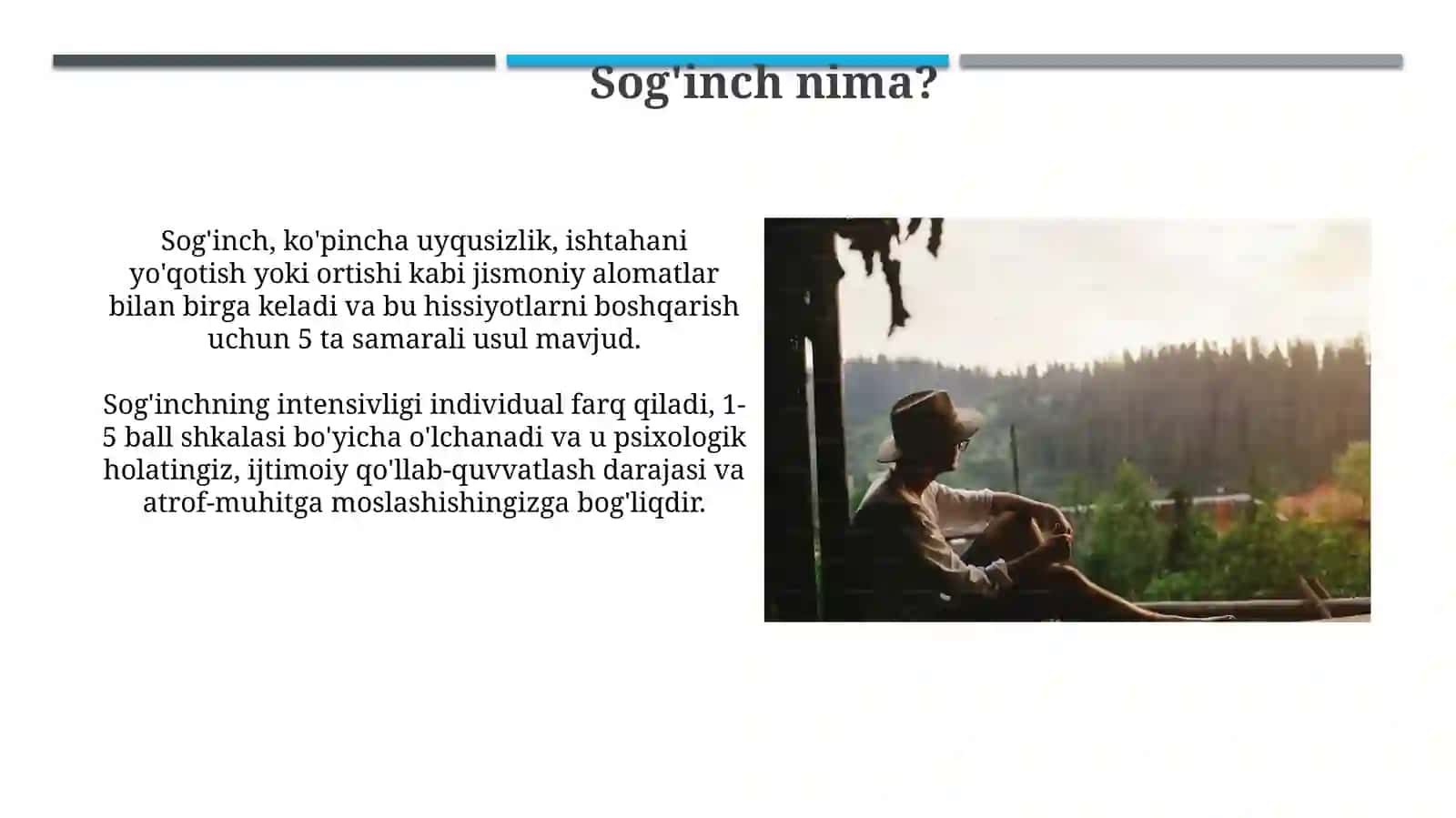 Sog'inch bilan kurashish usullari 3