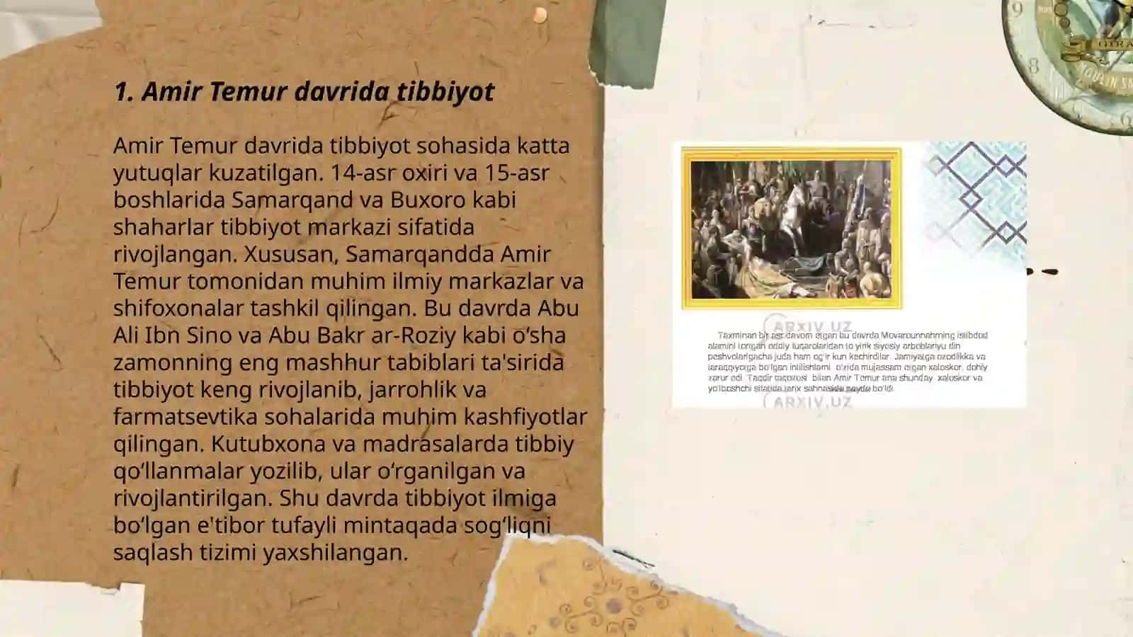 Amir Temur davrida ilim fan 3