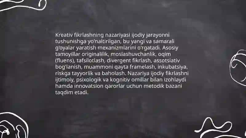 Innovatsion qarorlar va kreativ fikrlash 3