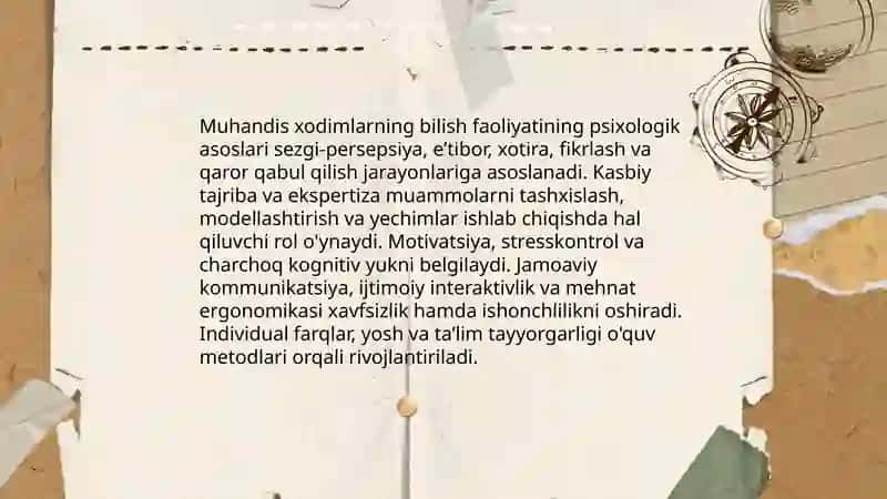 Muhandis xodimlar shaxsning bilish faoliyatining psixologik tavsifi 3