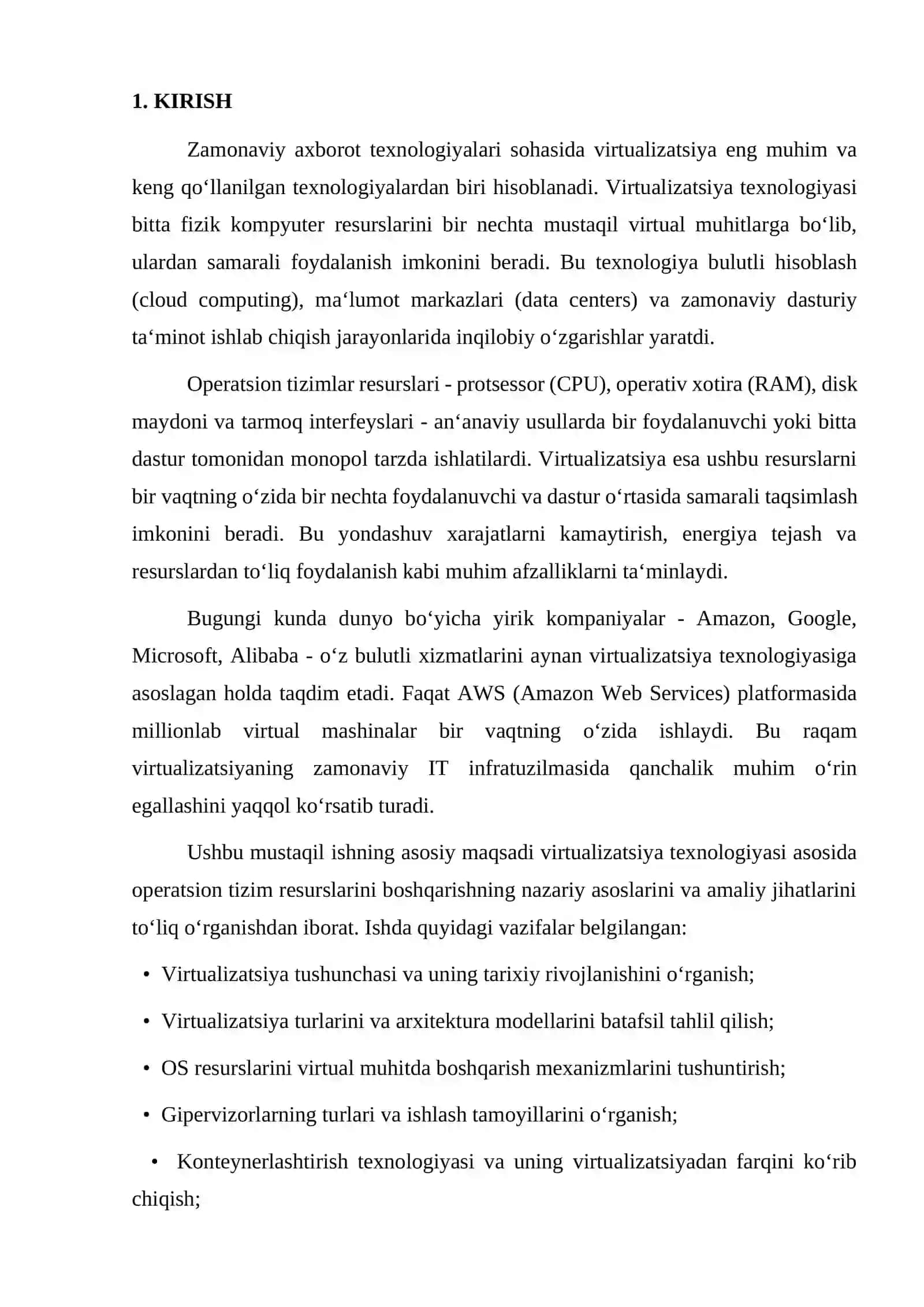 Virtualizatsiya asosida OS resurslarini boshqarish texnologiyasi 3