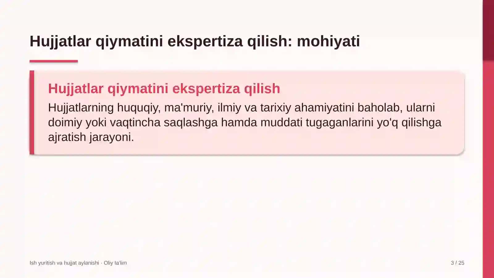 davlat byudjeti tizimida hujjatlar qiymatini ekspertiza qilish 5217 3