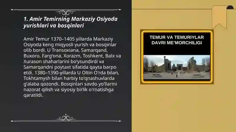 Temir davrida Markaziy Osiyo 3