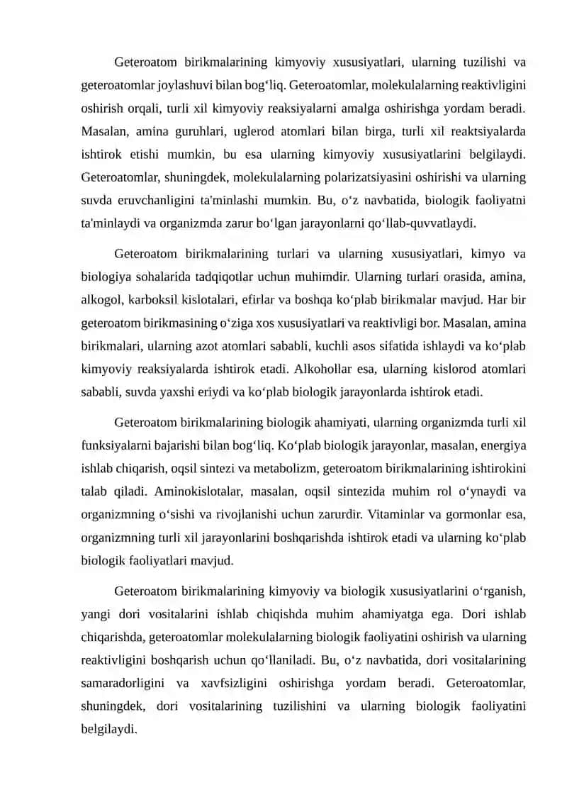 Geteroatom birikmalarini aniqlash 3