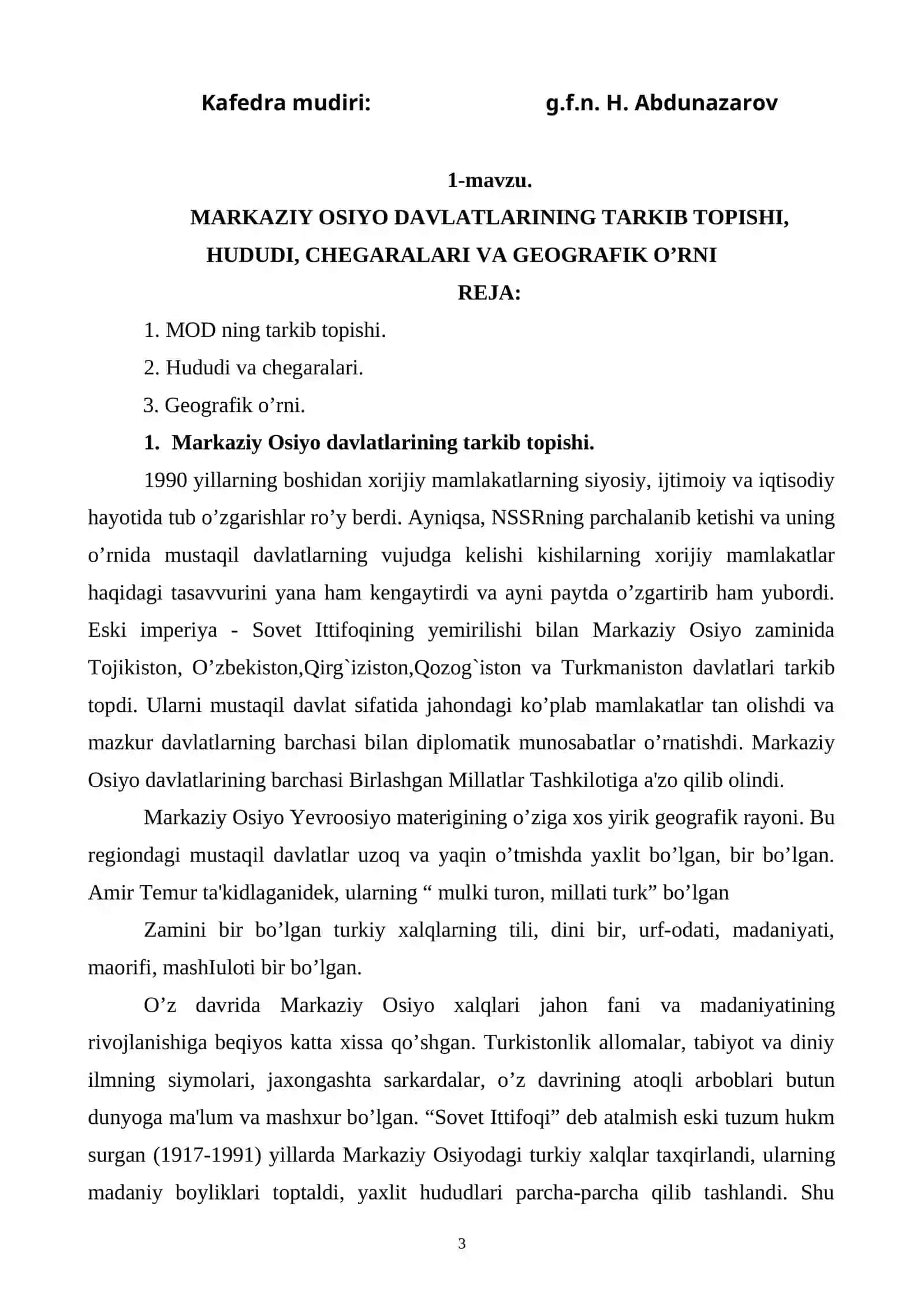 Markaziy Osiyo Davlatlari Geografiyasi 3