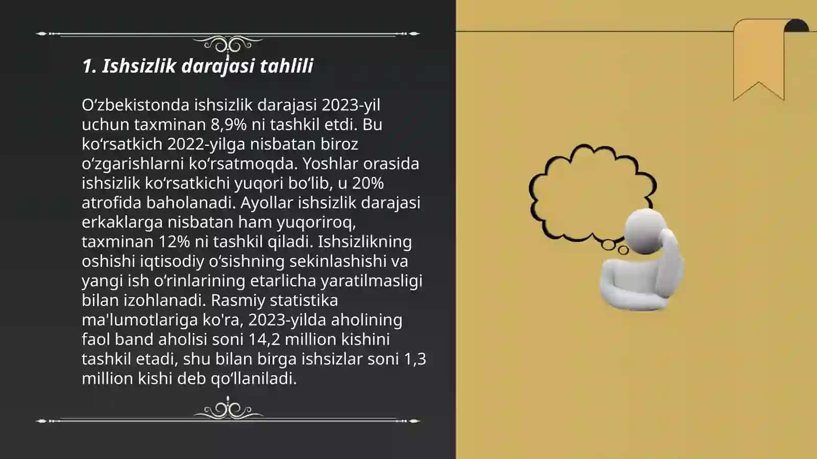 Ishsizlik darajasi tahlili 3