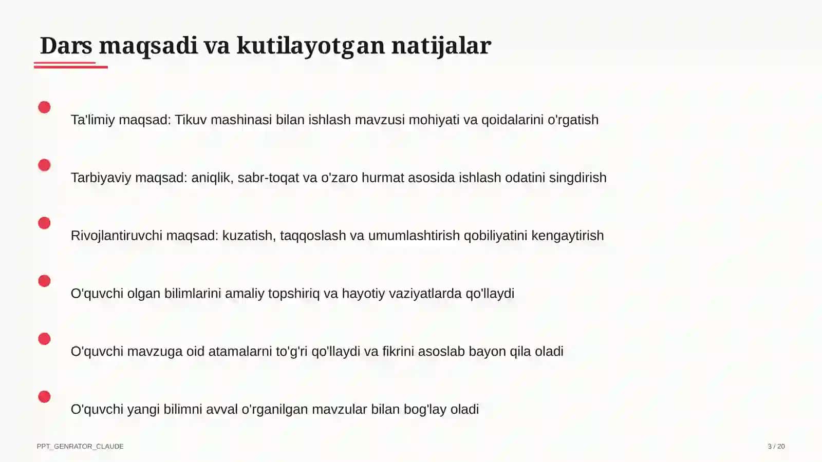 Tikuv mashinasi bilan ishlash (6-sinf) 3