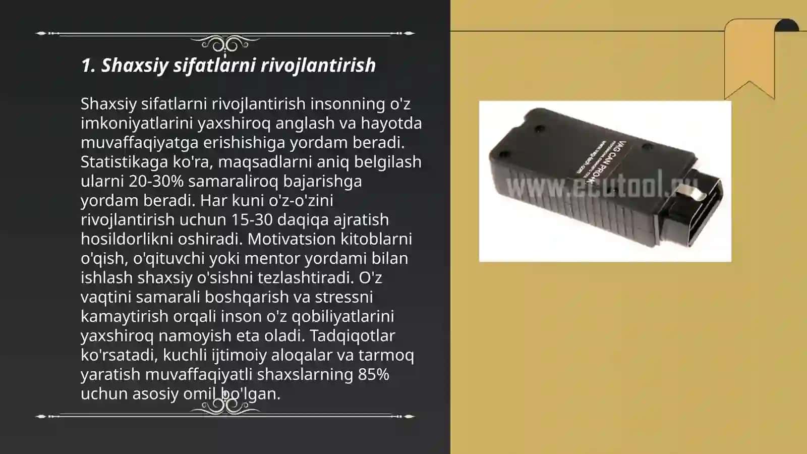 Shaxsiy sifatlarni rivojlantirish 3